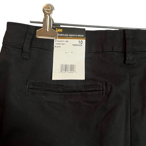 NWT! Lee black relaxed fit straight leg mid rise pants - Picture 8 of 11